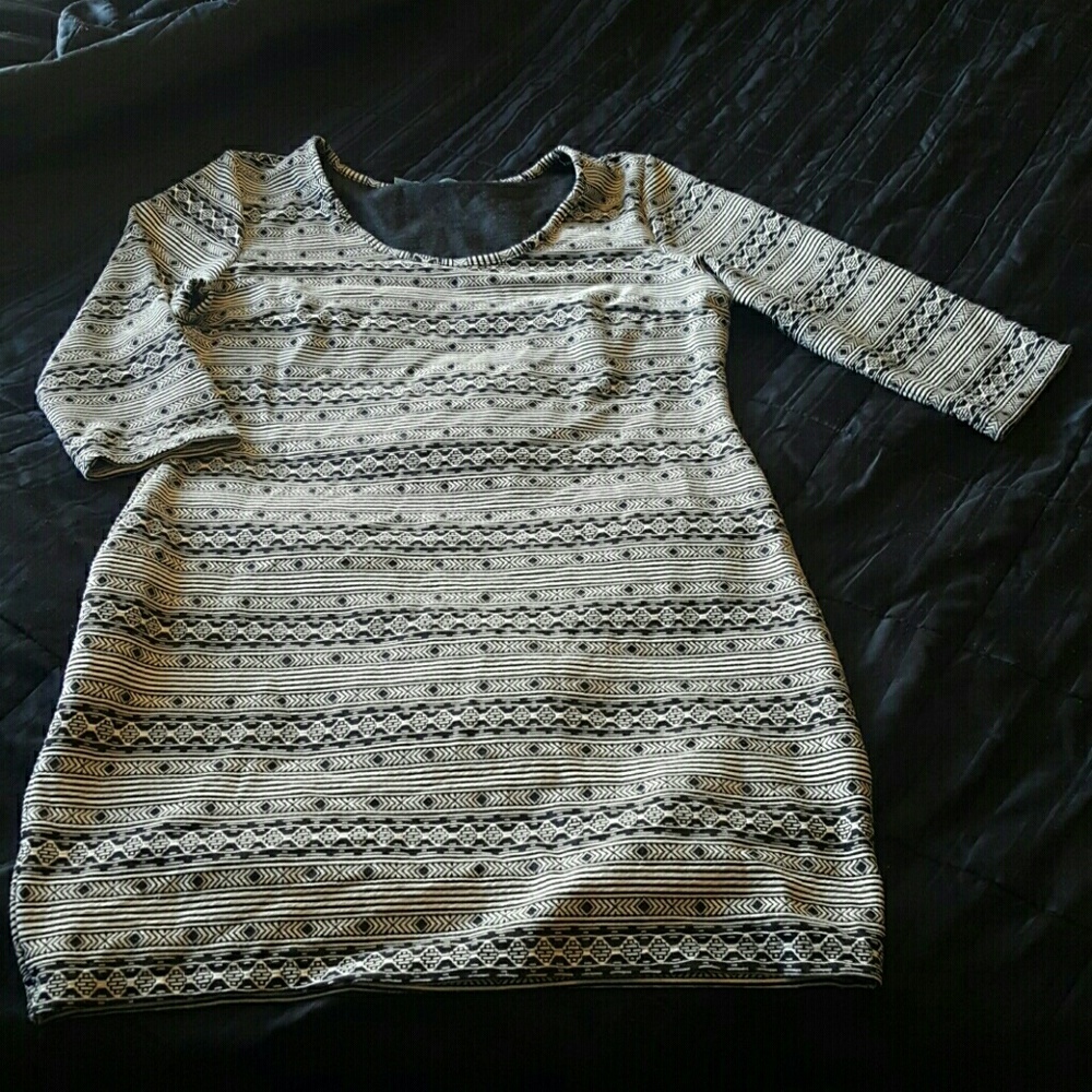 3/4 Sleeve Mini Dress